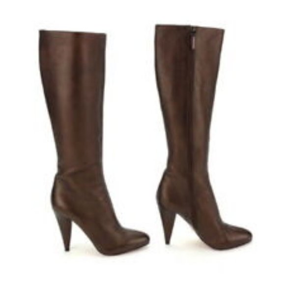 PRADA Boot Long Bronze Authentic - Picture 3 of 6